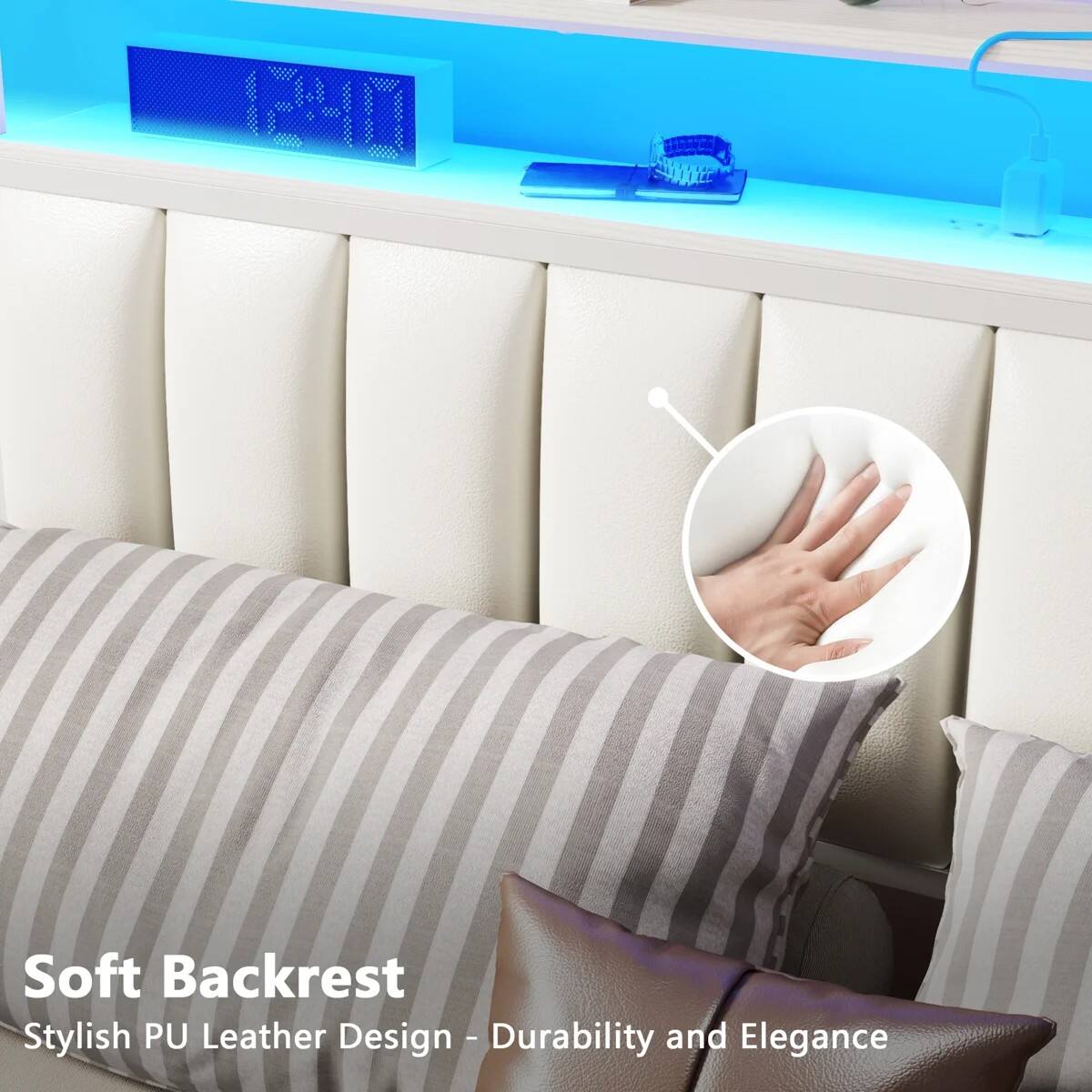 12:40

Soft Backrest
Stylish PU Leather Design - Durability and Elegance