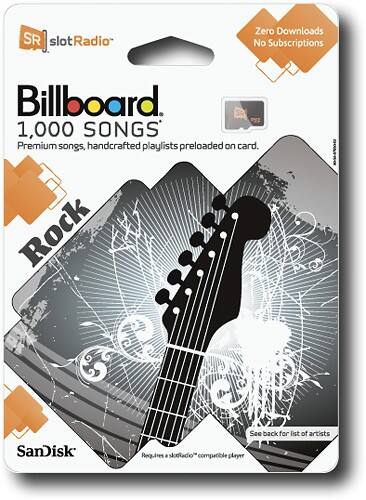 Front Standard. SanDisk - Rock slotRadio Card.