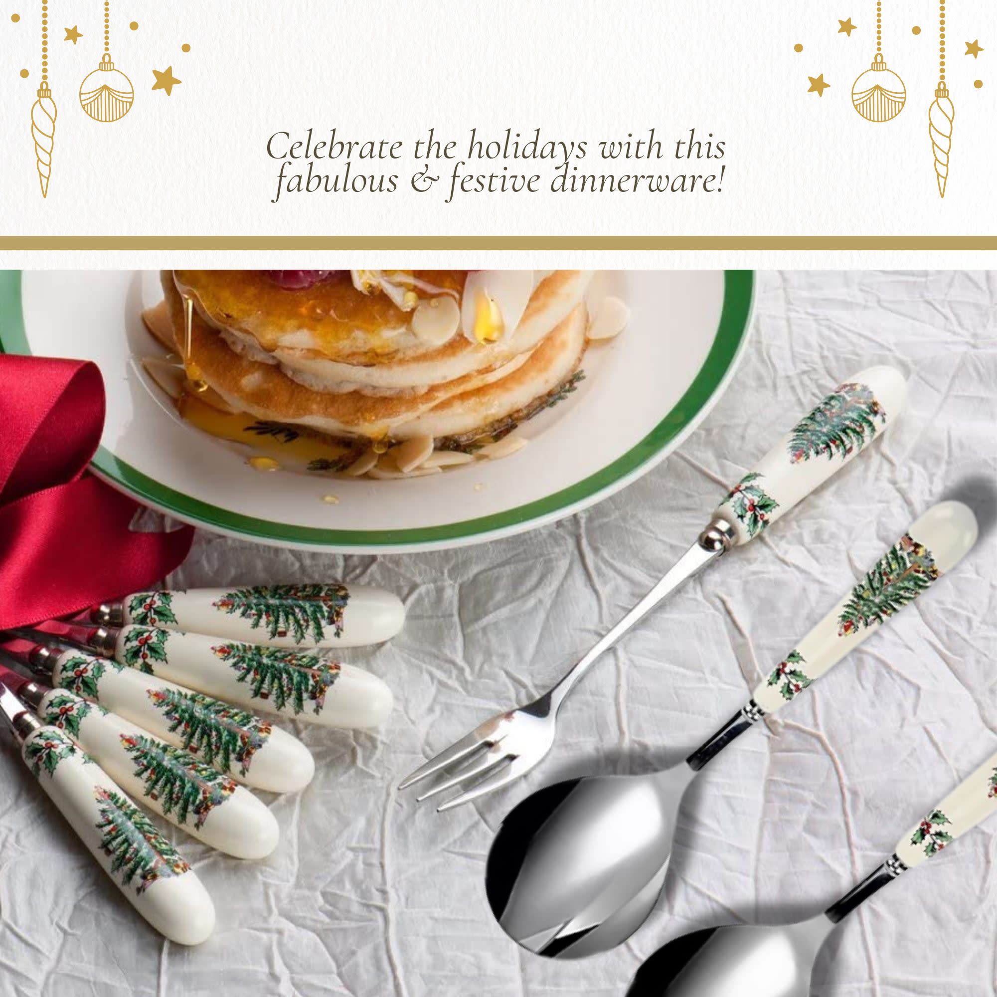 Celebrate the holidays with this fabulous & festive dinnerware!