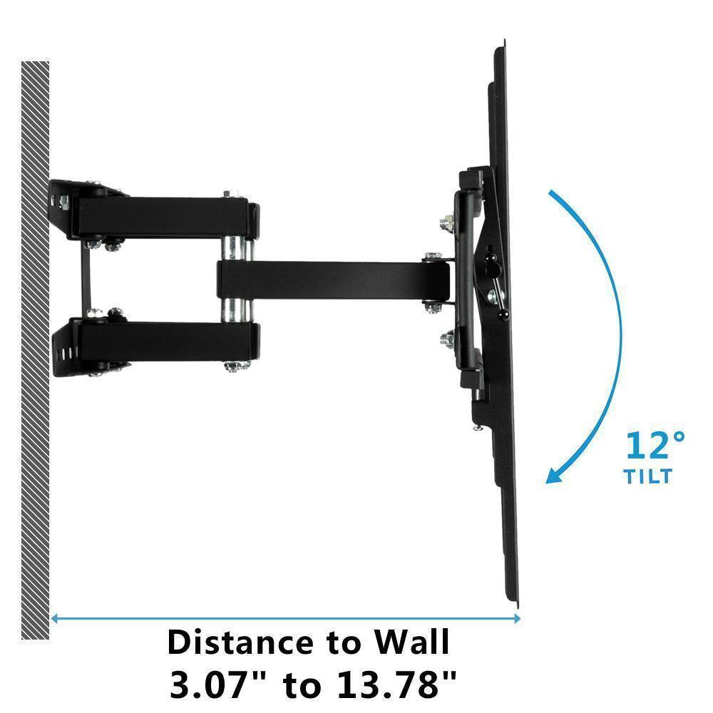 12° TILT  
Distance to Wall 3.07" to 13.78"