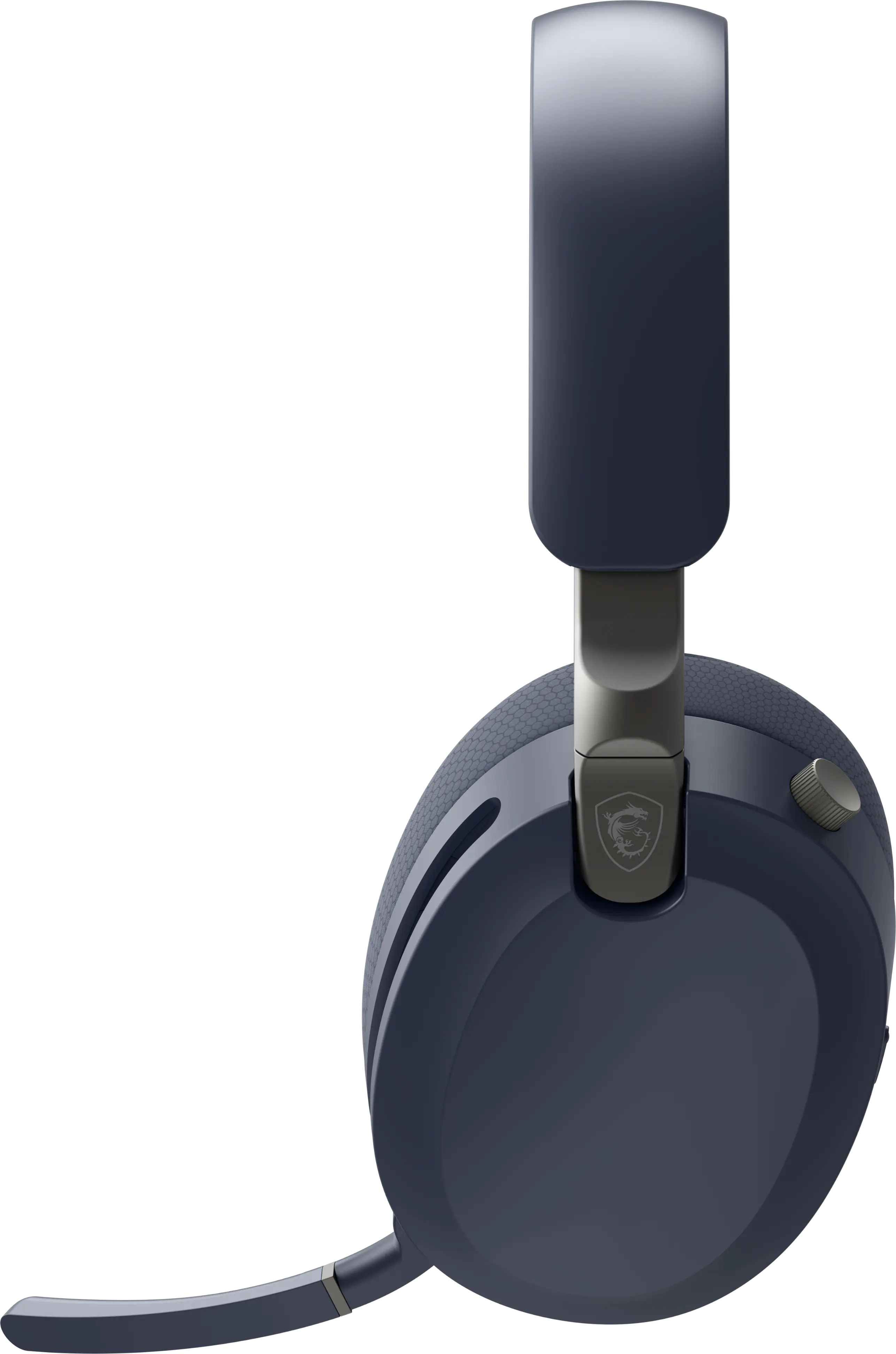 Angle. MSI - MSI MAESTRO 500 W NAVY Wireless Bluetooth Over-the-Ear Headphones with 3.5mm Wired Option - Navy - Navy.