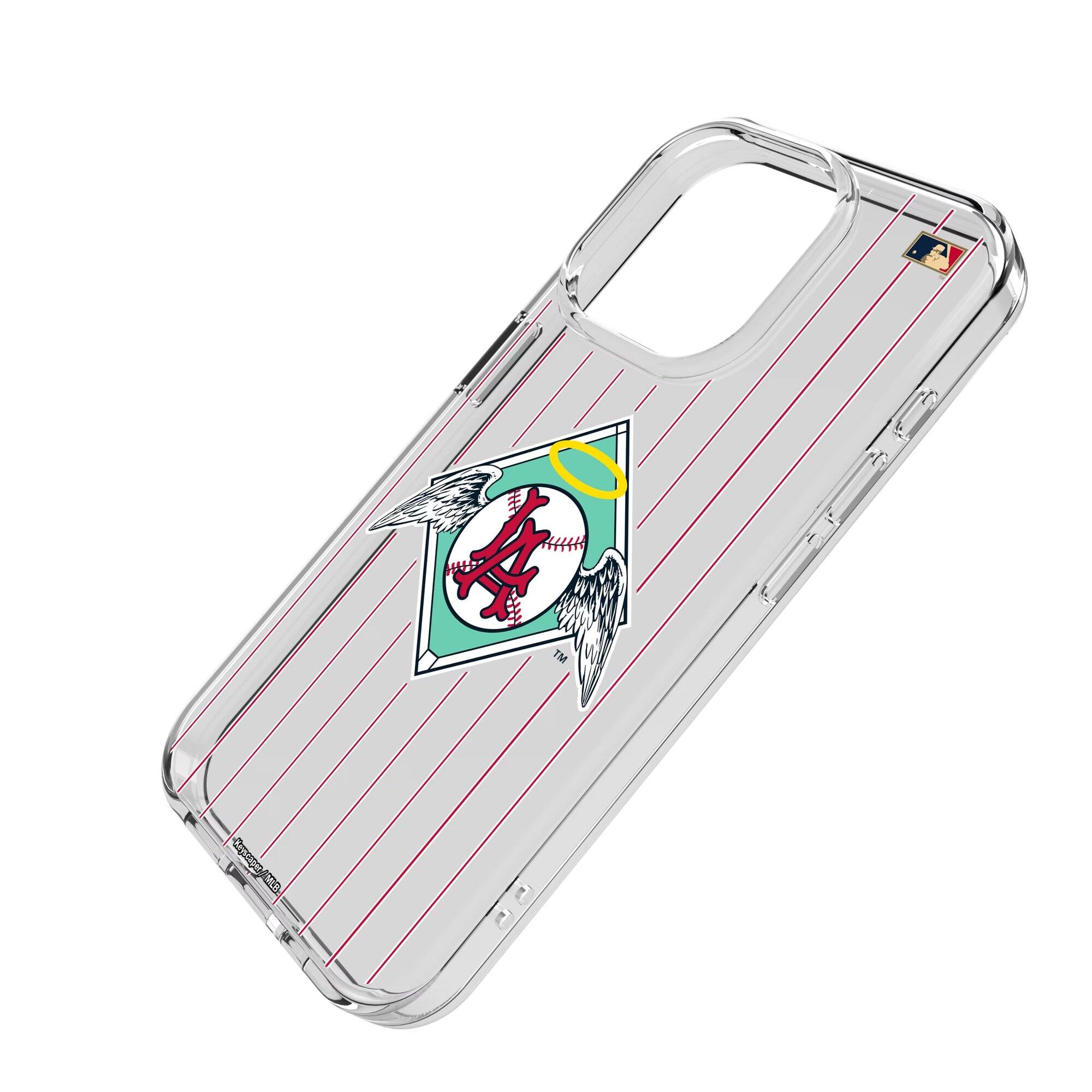 Alt View 1. Keyscaper - Los Angeles Angels Cooperstown iPhone Clear Case - 15 - Multicolor.
