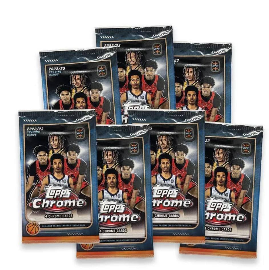 2022/23  
Topps Chrome  
4 Chrome Cards  
2022/23  
Topps Chrome  
4 Chrome Cards  
2022/23  
Topps Chrome  
4 Chrome Cards  
2022/23  
Topps Chrome  
4 Chrome Cards