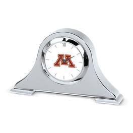 Jardine - Minnesota Golden Gophers Napoleon Desk Clock - Silver