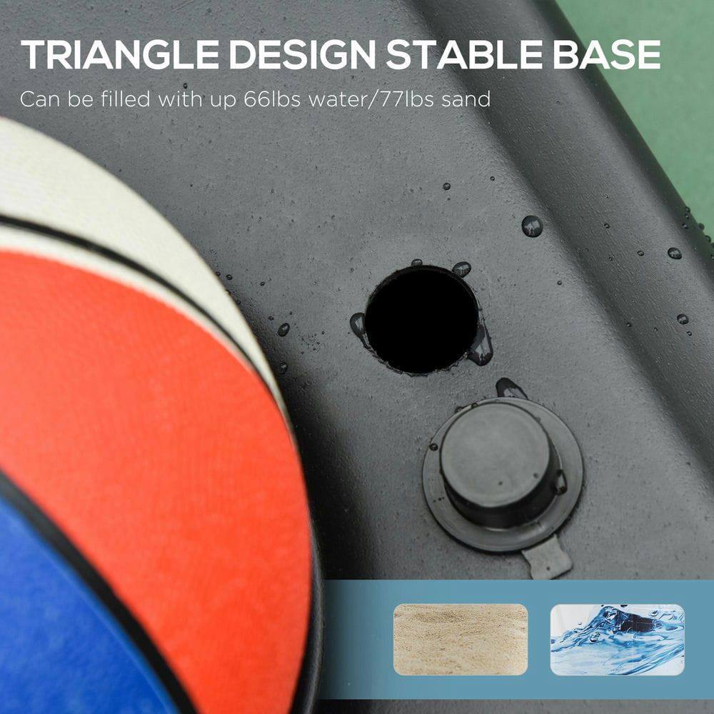 TRIANGLE DESIGN STABLE BASE  
Can be filled with up to 66lbs water/77lbs sand
