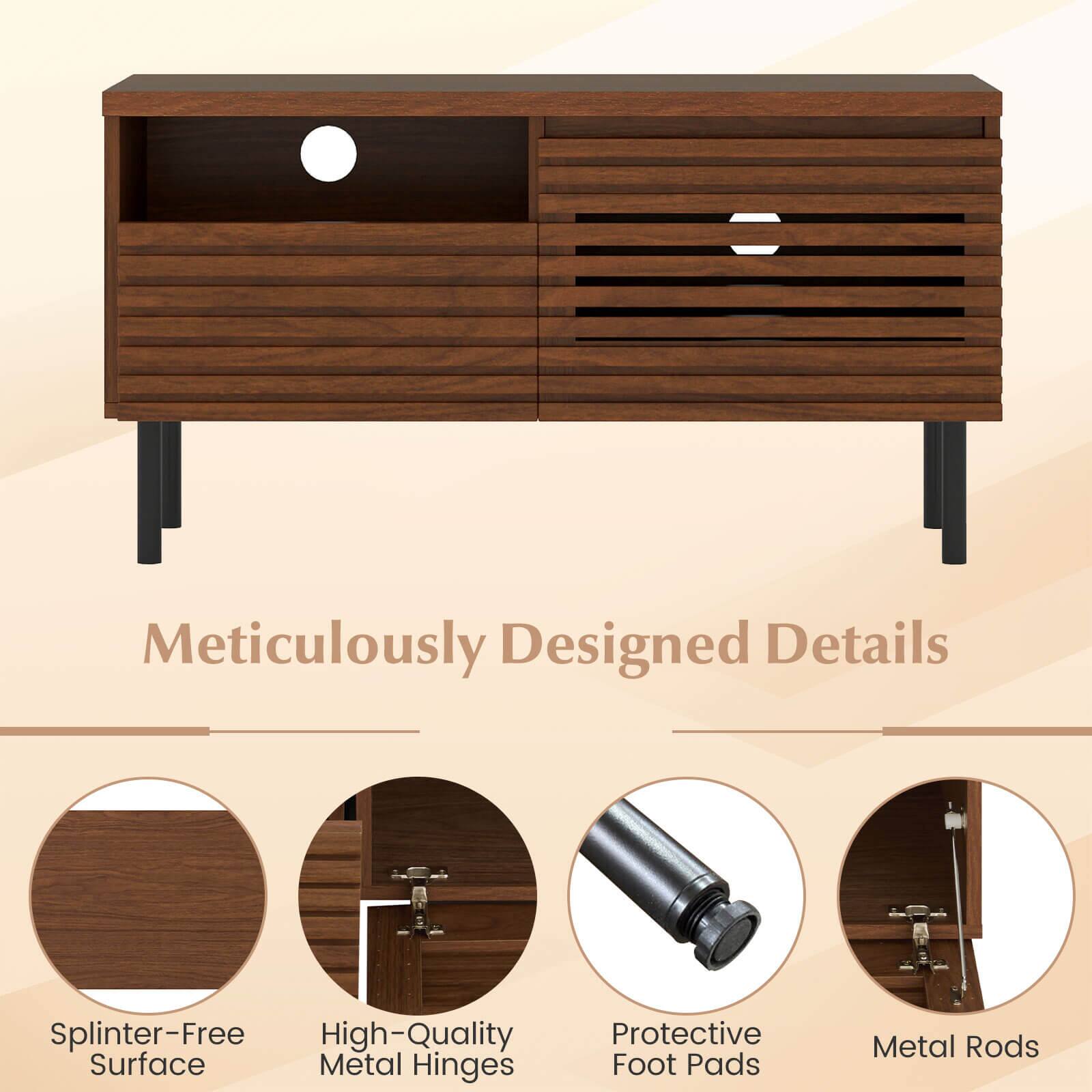 Meticulously Designed Details

- Splinter-Free Surface
- High-Quality Metal Hinges
- Protective Foot Pads
- Metal Rods