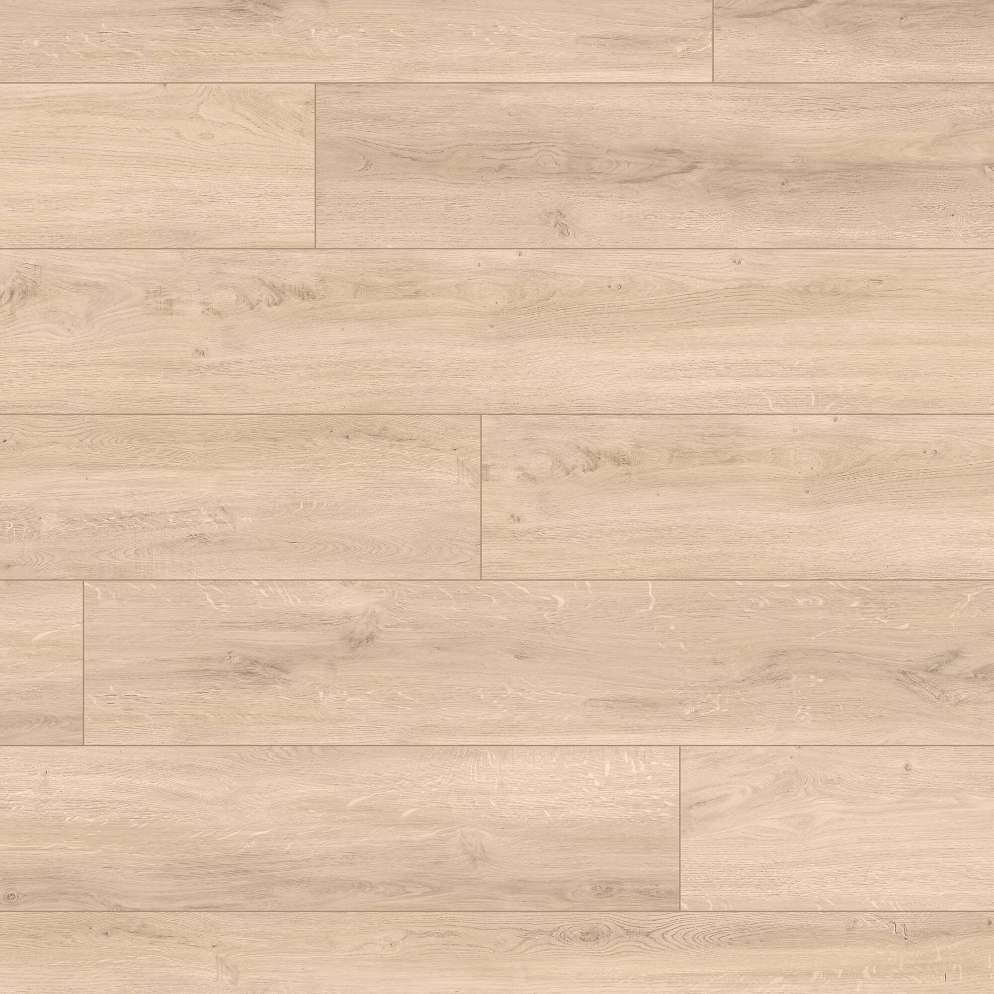 Alt View 2. Dotfloor - Superoak SEKET Laminate Flooring - 48"x7.7" Planks, 8 Planks/Box (20.56 sq ft/Box), 12mm Thick, AC4 Wear Rating - Light Canoy.