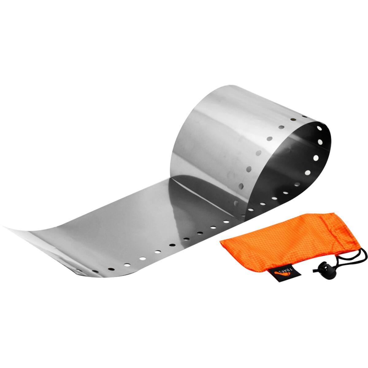 Front. TOAKS - TOAKS Titanium Lightweight Windscreen WSC-01 - Outdoor Camping - Silver.