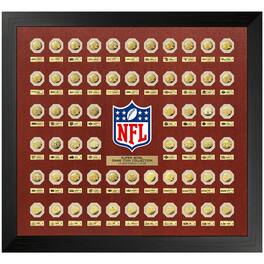 Highland Mint - Super Bowl 60th Anniversary 36" x 40" Game Coin Collection Wall Frame - Multicolor