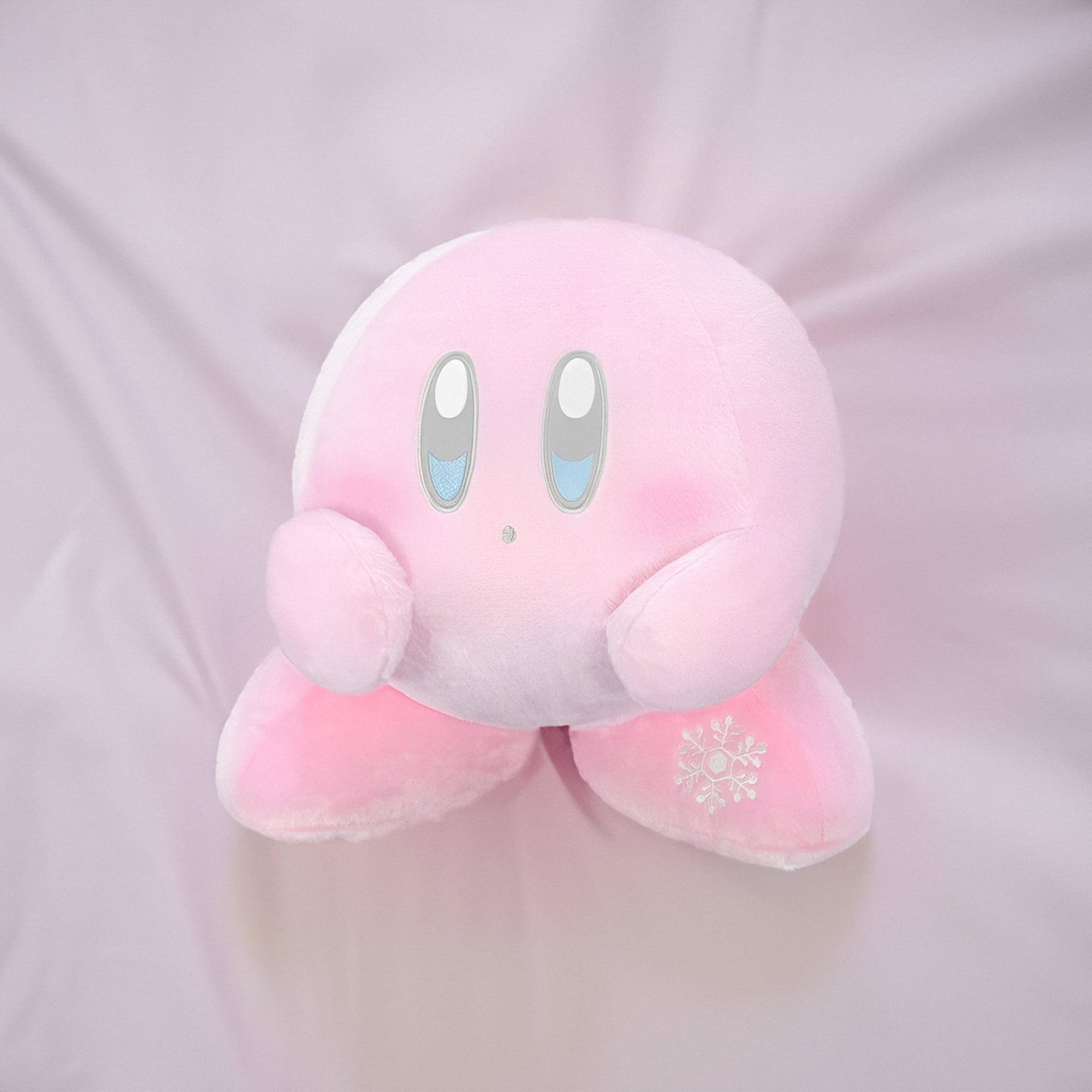 Alt View 1. Little Buddy - Kirby 12 Inch Plush Toy | Snow Version - Pink.