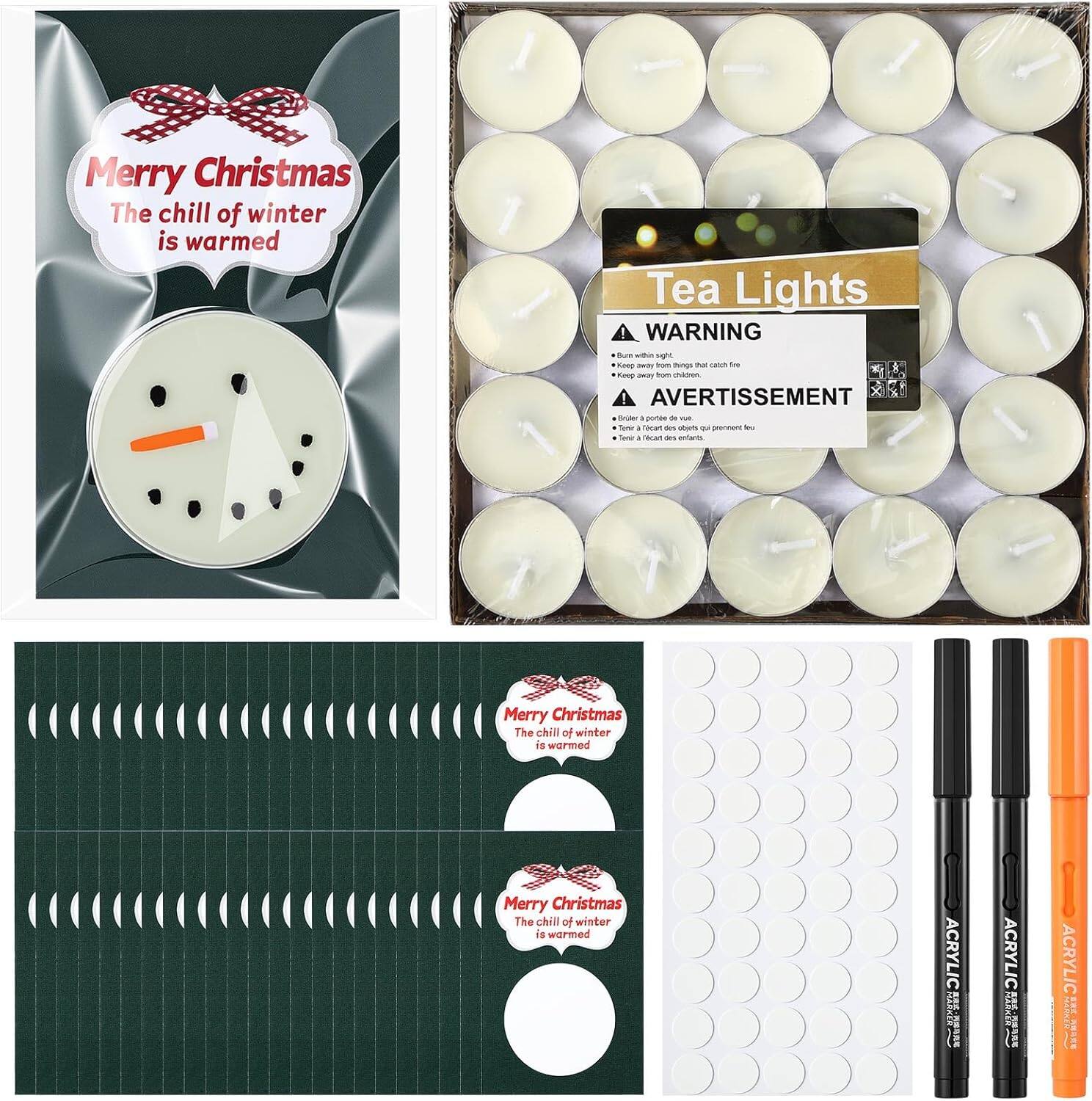 Merry Christmas  
The chill of winter is warmed  

Tea Lights  

WARNING  
- Burn within sight.  
- Keep away from things that catch fire.  

AVERTISSEMENT  
- Brûler à portée de vue.  
- Tenir à l'écart des flammes.  

ACRYLIC  
ACRYLIC  
ACRYLIC