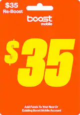 $35 Re-Boost Boost Mobile $34 Add Funds To Your New Or Existing Boost Mobile Account