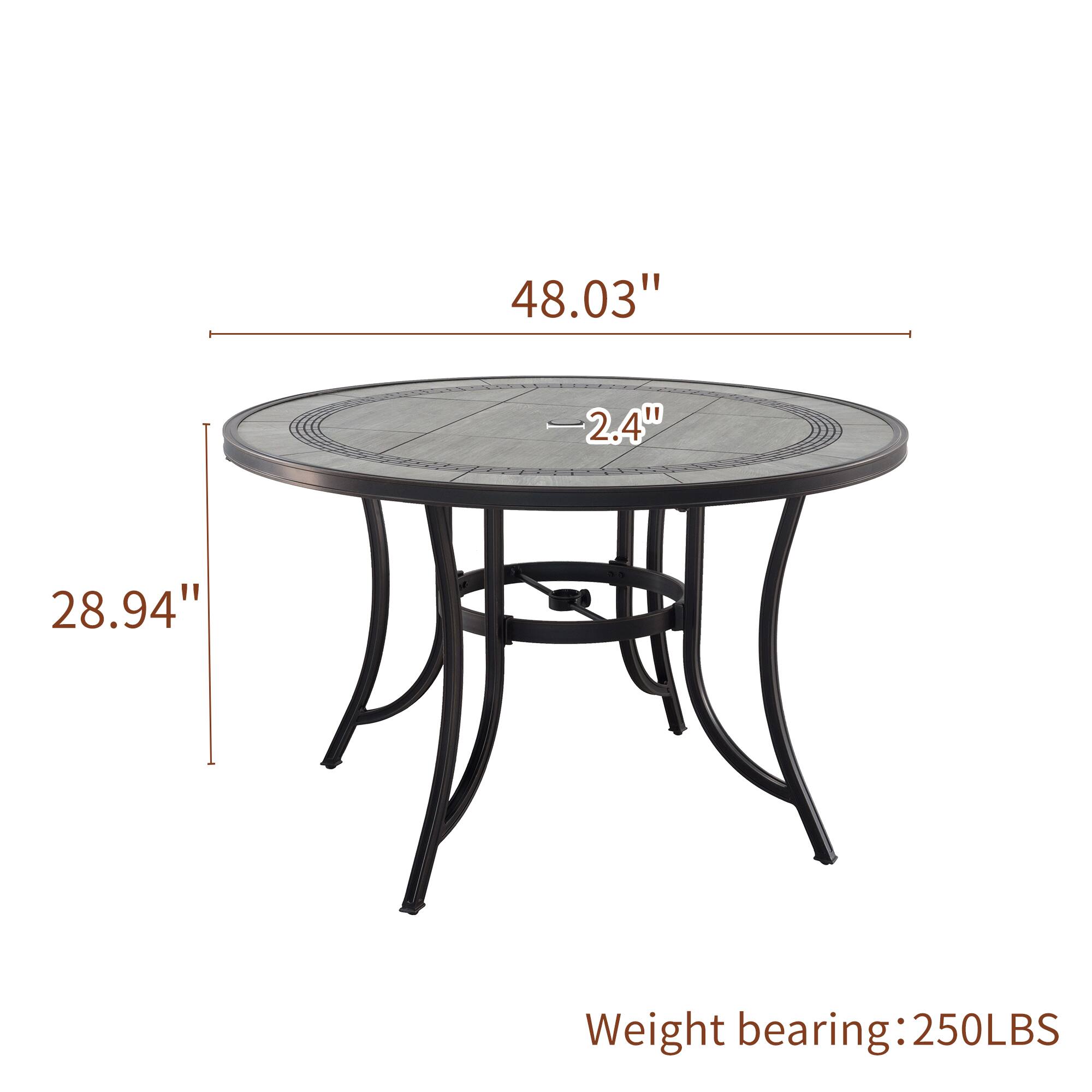 48.03"  
2.4"  
28.94"  
Weight bearing: 250LBS