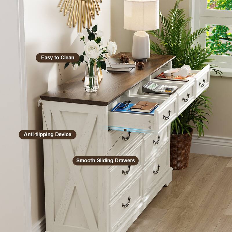 Easy to Clean  
Anti-tilting Device  
Smooth Sliding Drawers