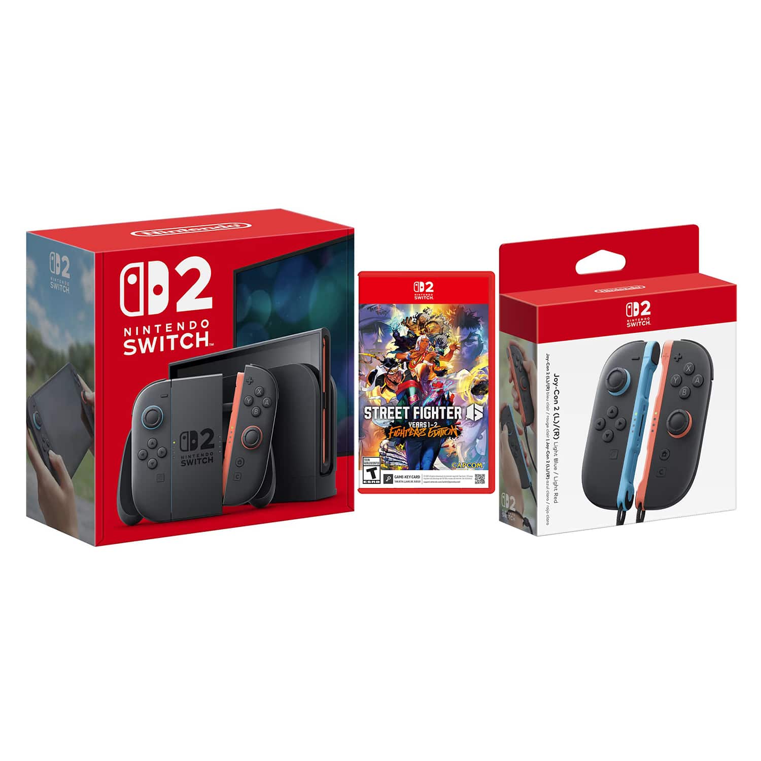 Switch 2 Console with Street Fighter 6 with Extra Joy-Cons Bundle - Nintendo Switch 2