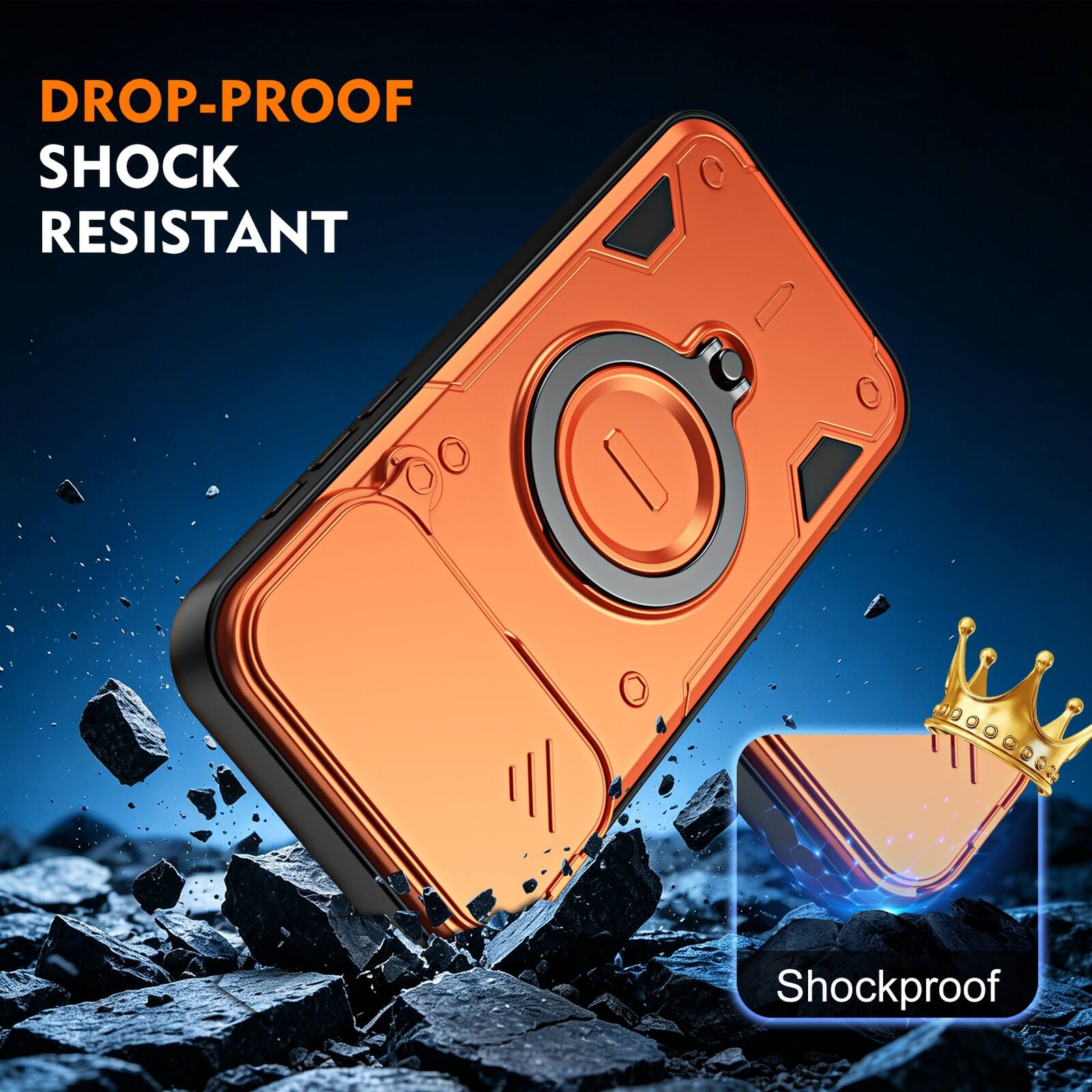 DROP-PROOF  
SHOCK RESISTANT  
Shockproof