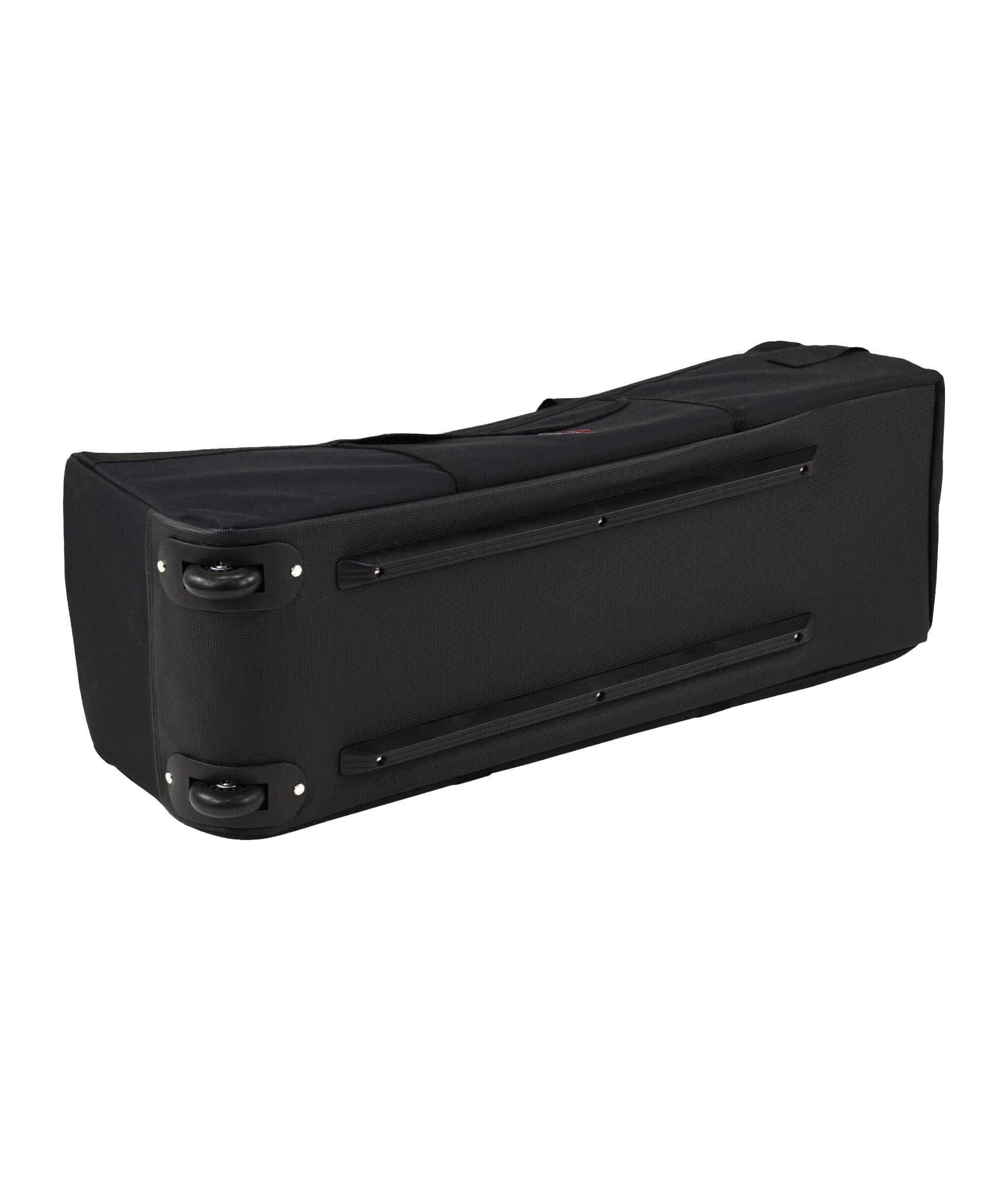 Angle. Gibraltar Hardware - 44" Long Hardware Bag with Wheels, Durable Nylon Drum Hardware Case, with ABS Perimeter Reinforcements.