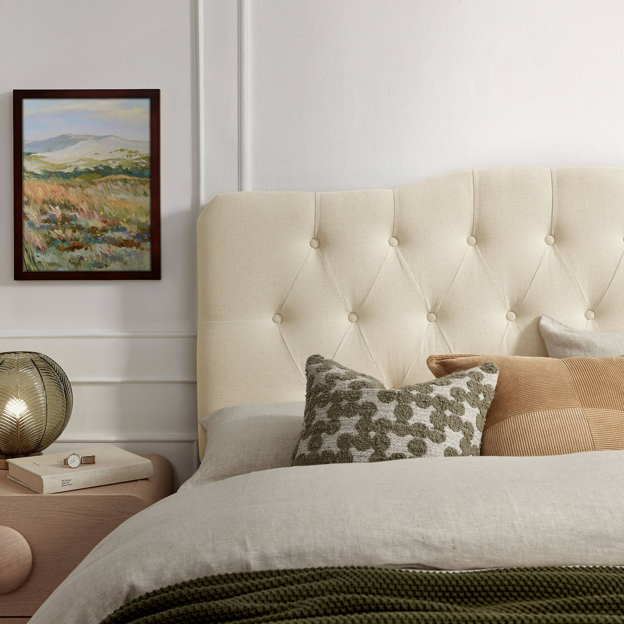 Alt View 1. Modway - Annabel Upholstered Headboard by Modway - Linen.