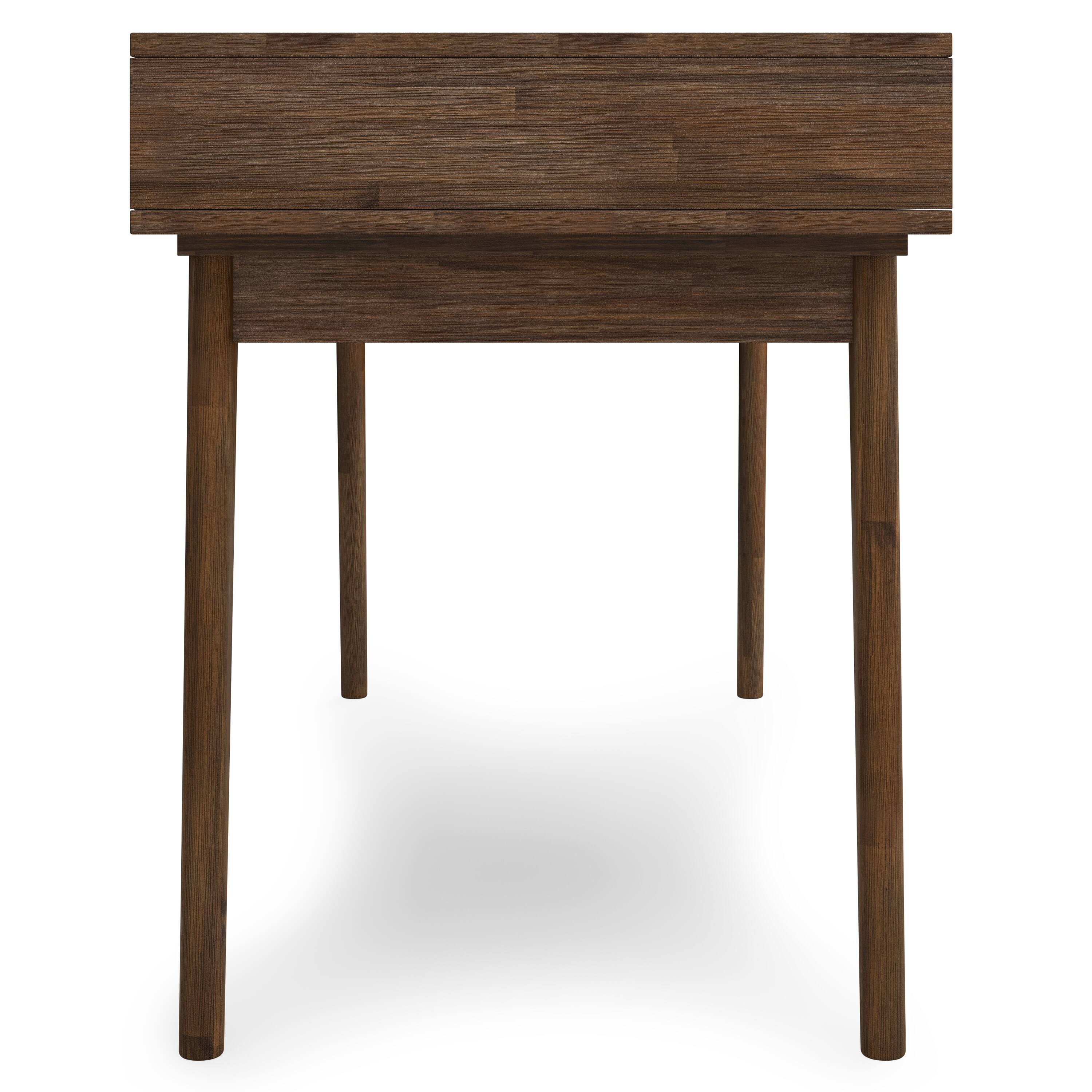 Alt View 2. Simpli Home - Clarkson SOLID ACACIA WOOD Contemporary 60 inch Wide Desk in Rustic Natural Aged Brown - Rustic Natural Aged Brown.