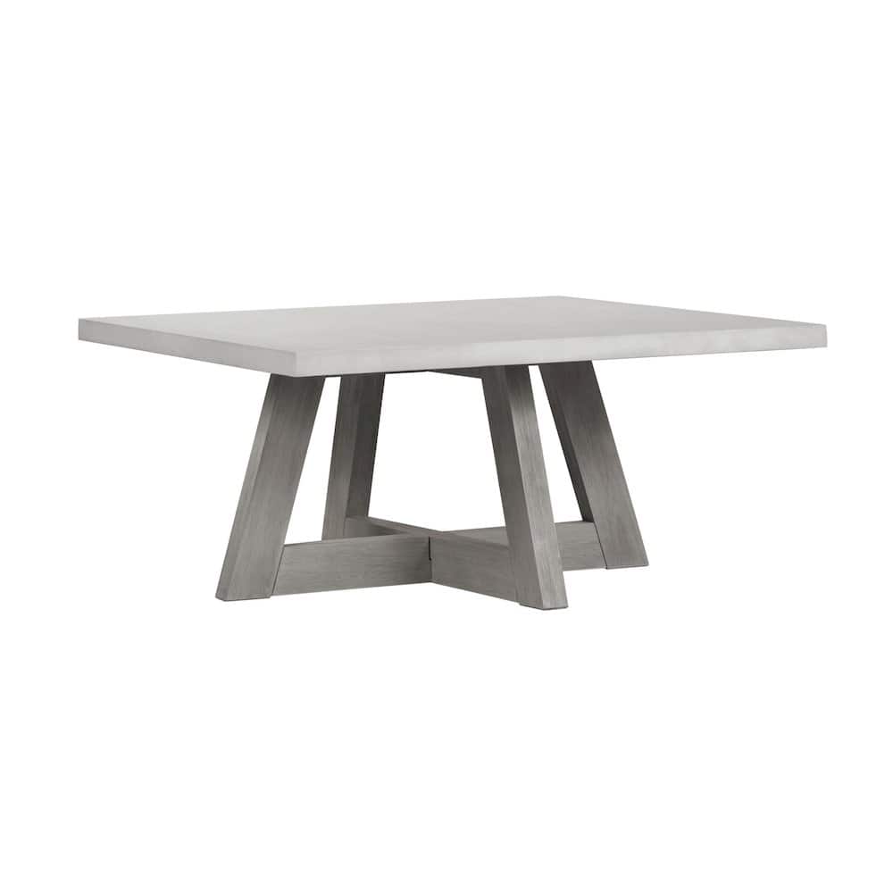 Carolina Chair & Table - Largo Grey Rectangular Coffee Table With Concrete Top - Gray
