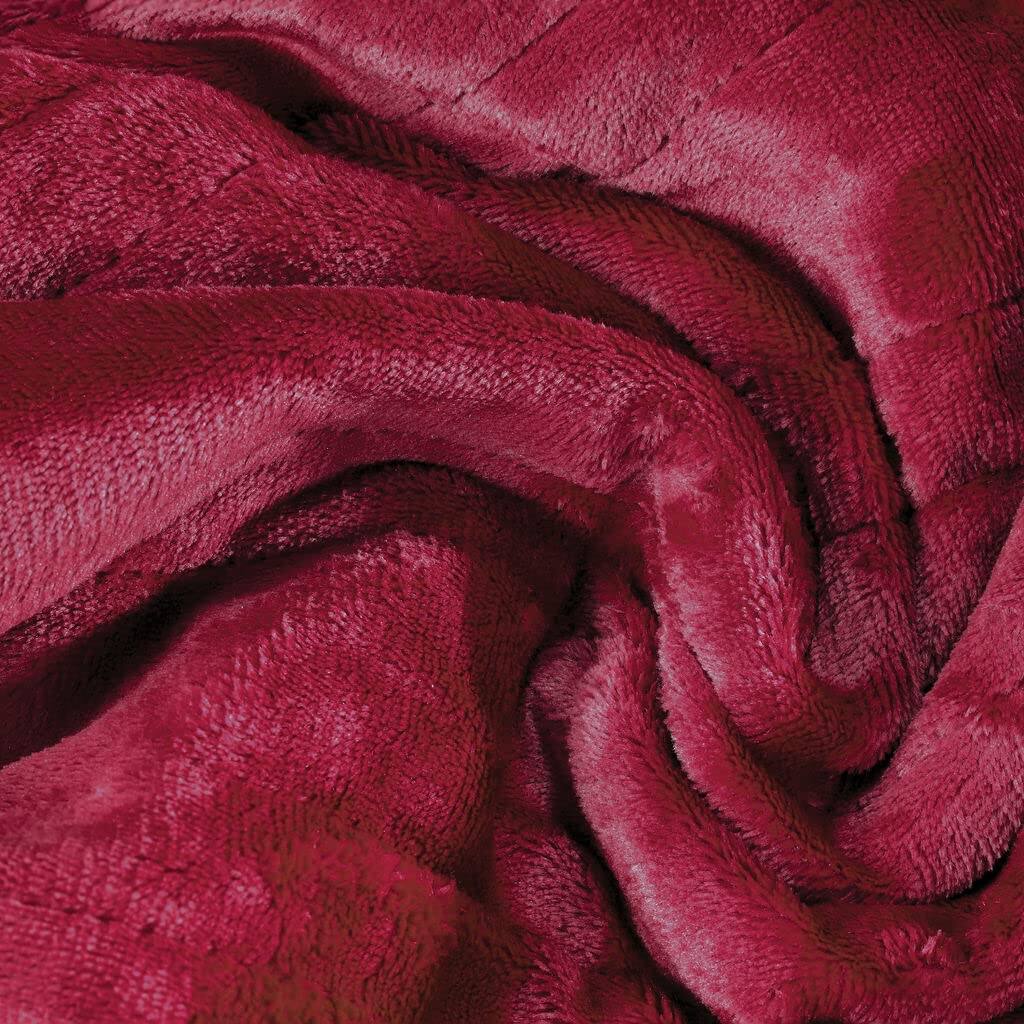 Left. Medical King - Electric Heated Blanket with Hand Controller for 10 Heating Settings Red 50 x 60 - Red.
