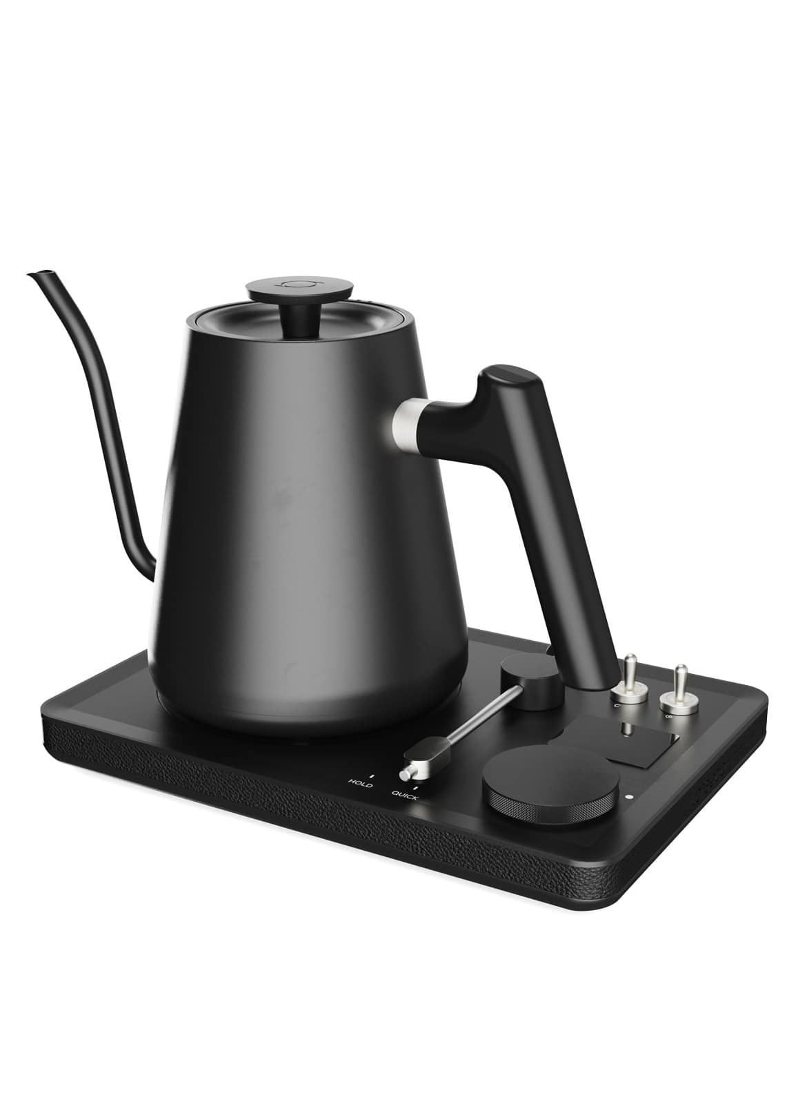 Lafeeca - DJ Electric Gooseneck Kettle - Pour Over Coffee & Tea - Turntable Design - Fast Water Boiler - Black - Thumbnail 3