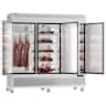 Coolski - 82" Commercial Freezer, 72 Cu. Ft. 3 Door Reach-in Upright Freezer - Stainless Steel
