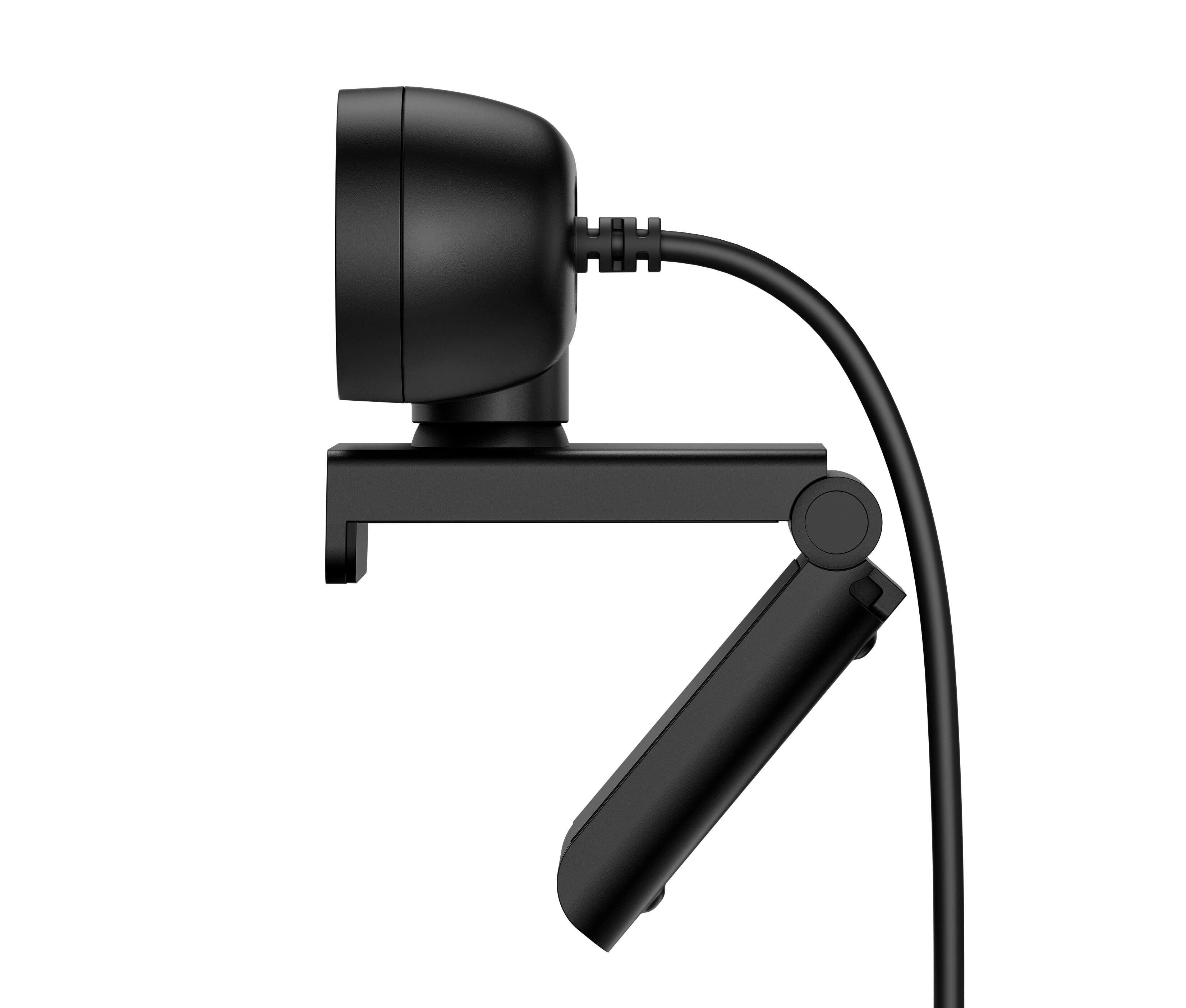 Left. HP - 320 Full HD 1080p Webcam for Laptops and Chromebooks - Black.