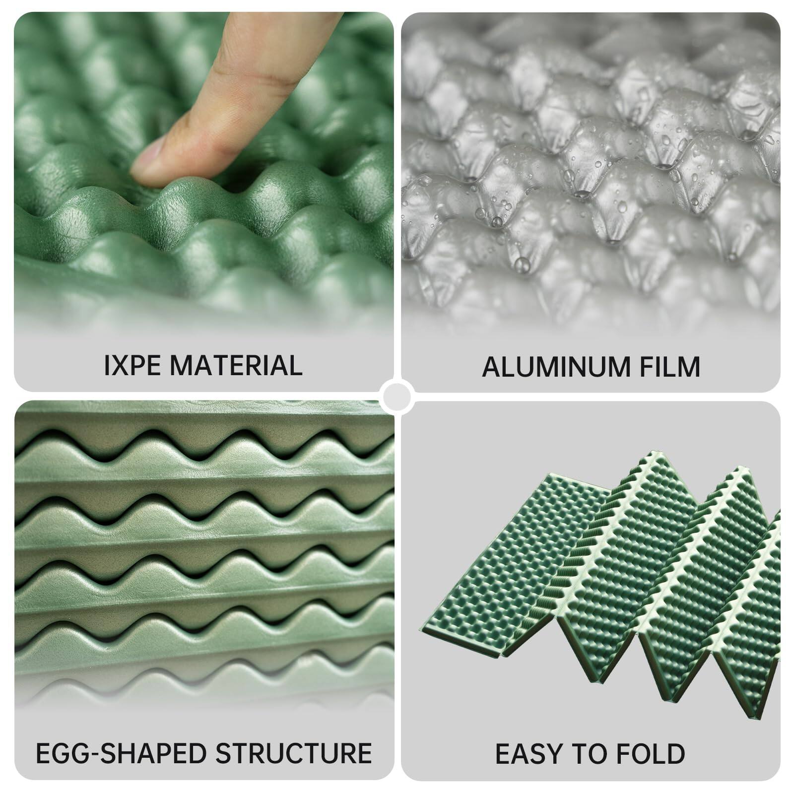IXPE MATERIAL  
ALUMINUM FILM  
EGG-SHAPED STRUCTURE  
EASY TO FOLD