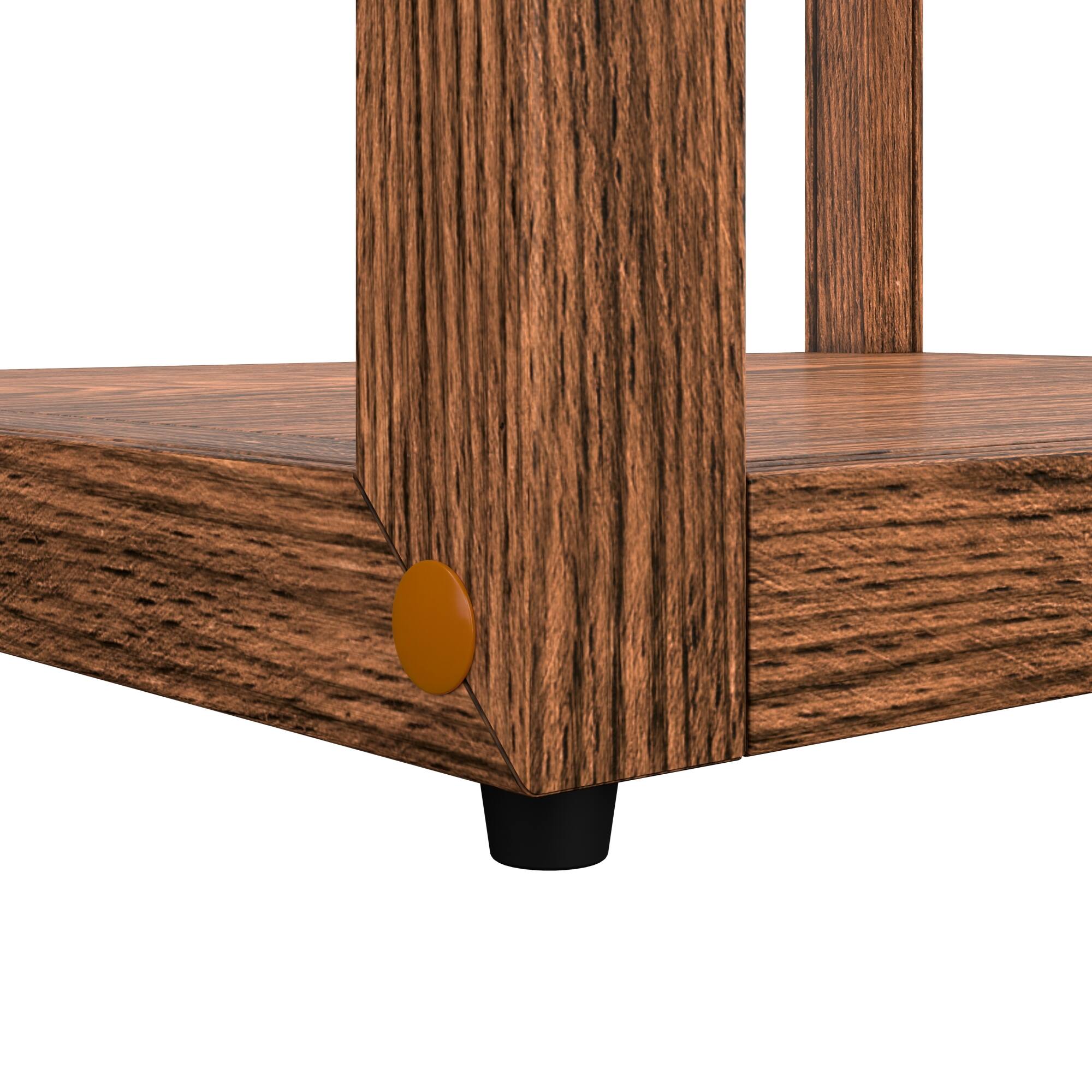 Alt View 7. Koolmore - 21 In. Artisan Upright Dark Wooden Bakery Display Case 3.5 Cu. ft. (KM-BDW-25D) - Dark ash wood color.