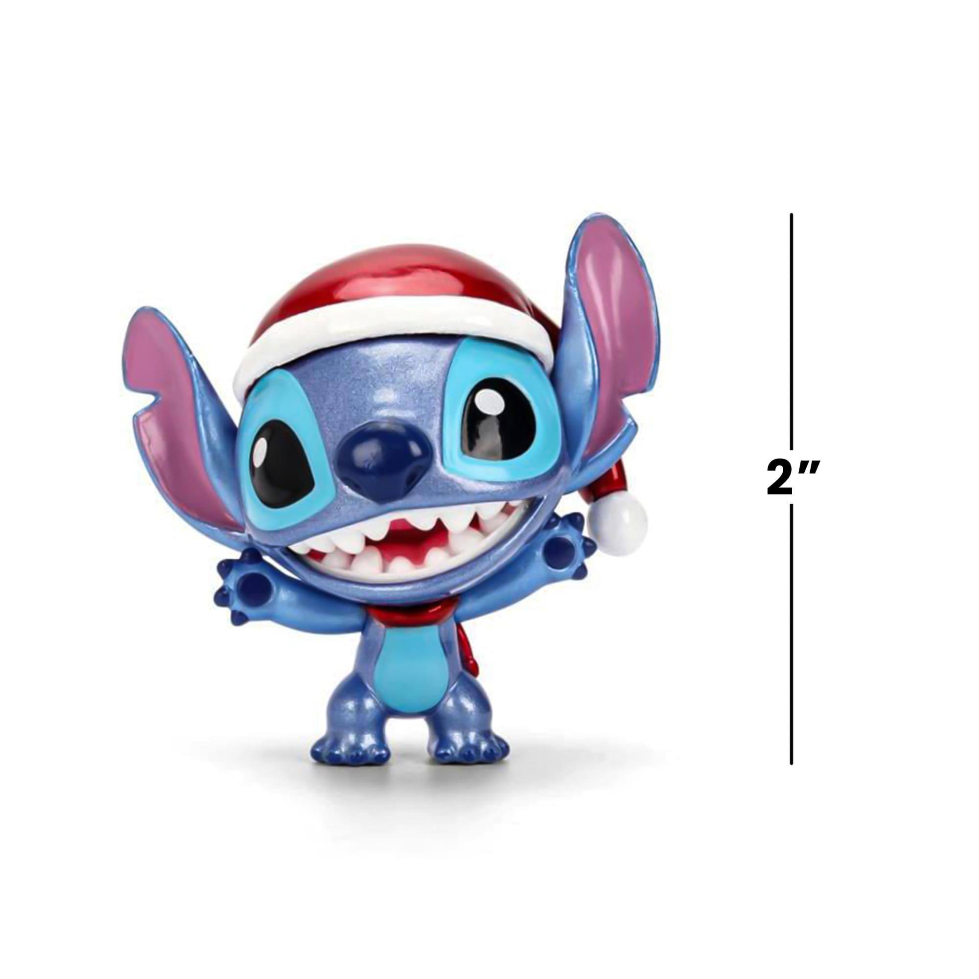 Alt View 5. Jada Toys - Disney Stitch Holiday 2.5 Inch MetalFigs 4-Pack - Multi-Colored.