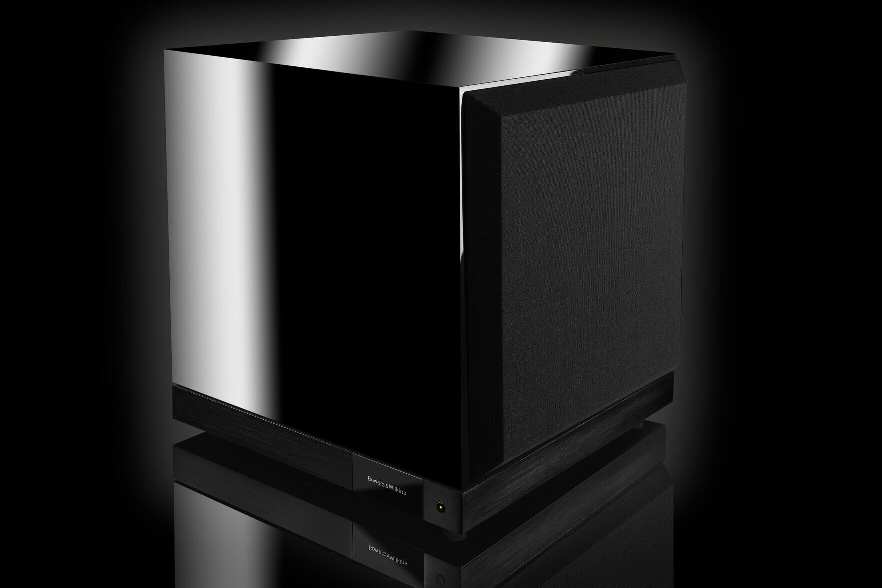 Back. Bowers & Wilkins - DB Series Dual 12" Powered Subwoofer - Gloss black.