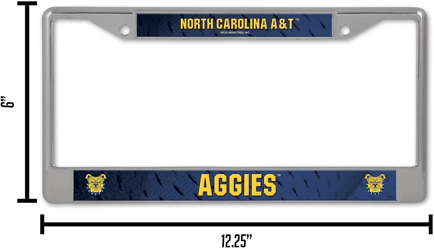 NORTH CAROLINA A&T  
RICO INDUSTRIES, INC.  

AGGIES  

6"  
12.25"