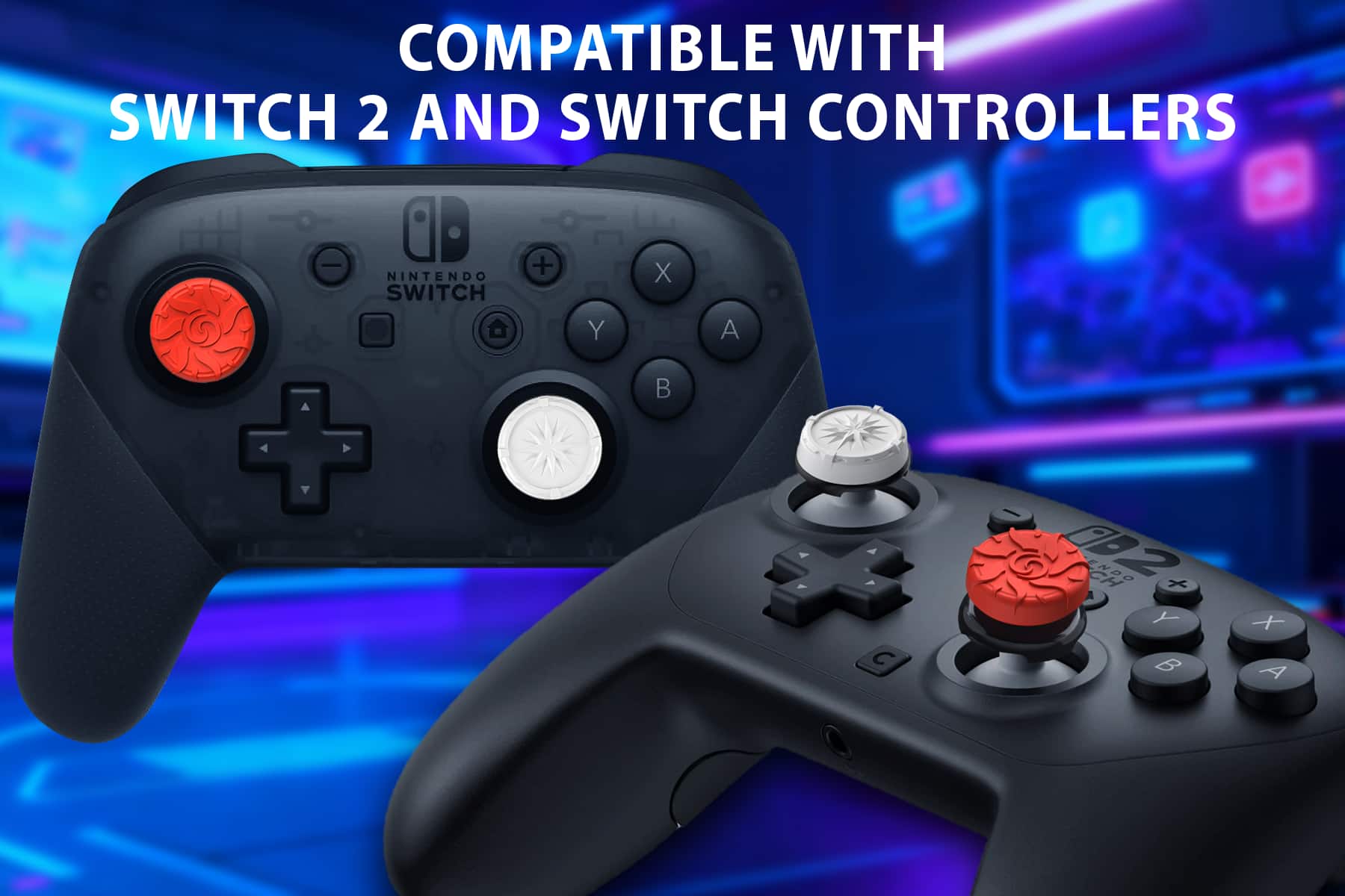 COMPATIBLE WITH SWITCH 2 AND SWITCH CONTROLLERS
NINTENDO SWITCH
X A B Y
002 ENDO 00 X
g + A