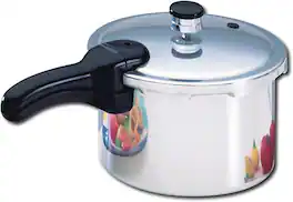 Presto - 4qt Pressure Cooker - Aluminum/Black