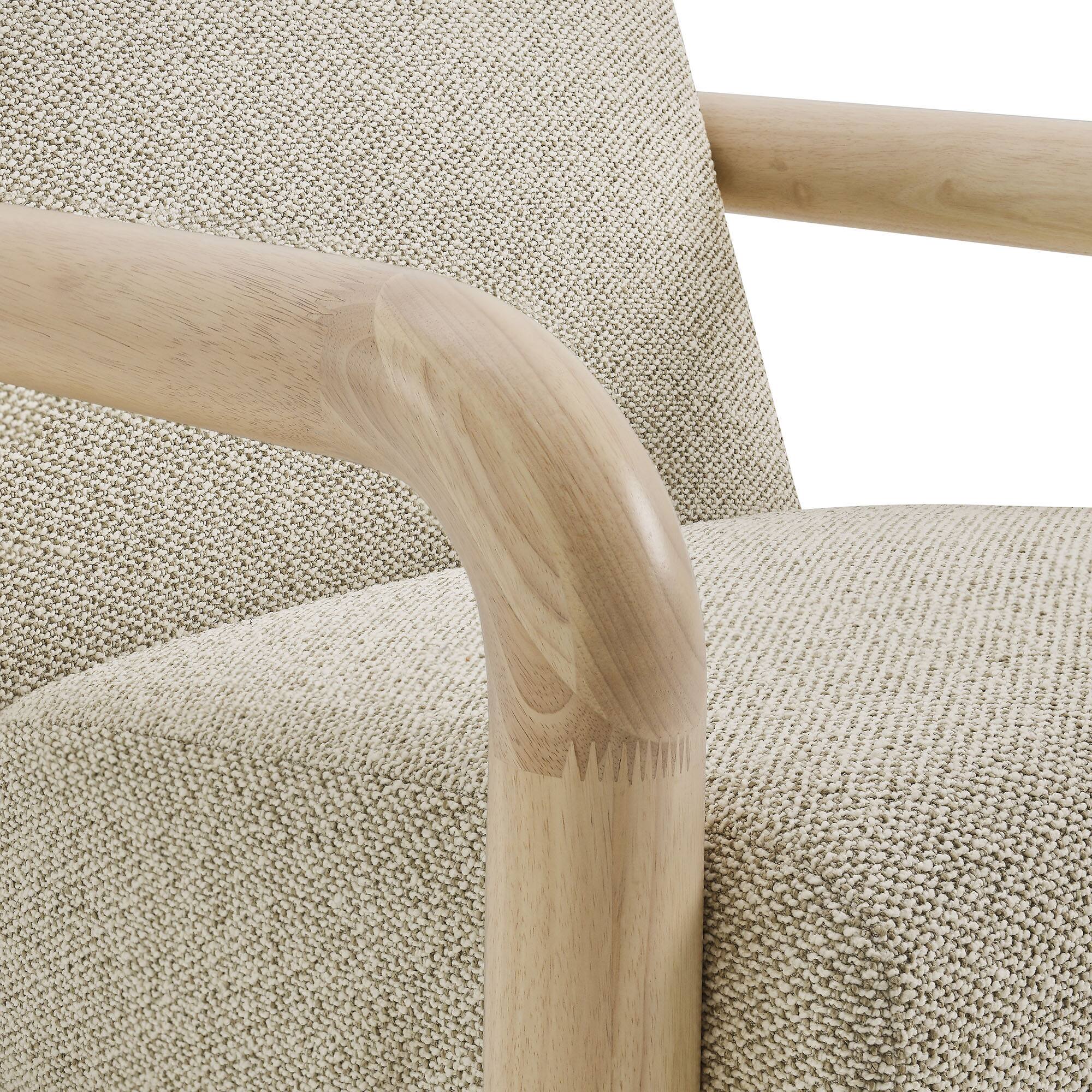 Alt View 5. Modway - Sereno Boucle Accent Chair by Modway - Marble Oak.