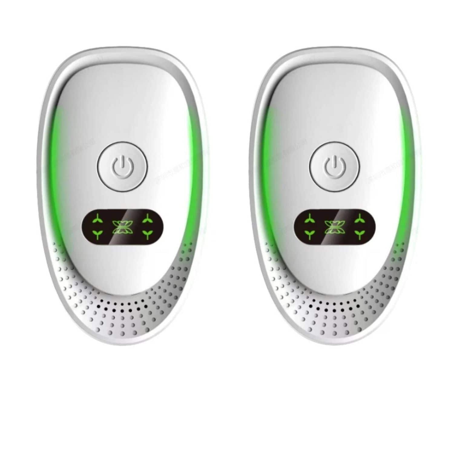 Stock Preferred - 2-Pack Negative Ion Air Purifiers – Portable Filter-Free Air Cleaners for Home, Office & Bedroom - White