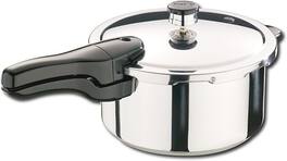 Presto - 4qt Pressure Cooker - Aluminum/Black