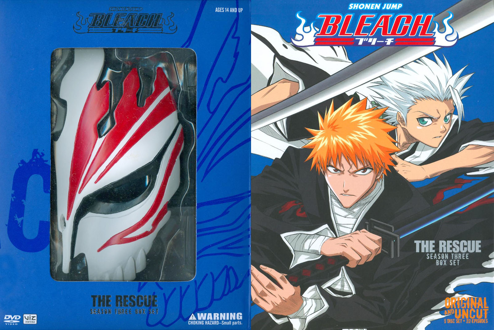 Bleach: The Rescue Season 3 (5 DVD Box Set) 22 Episodes Uncut Brand New  Region 1 782009239260
