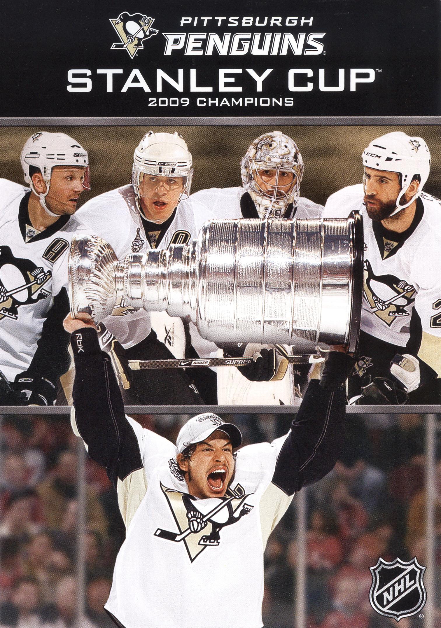 Penguins 2009 Celebration Team Stanley Cup Champions 12x15 BLACK MARBLE  STYLE Plaque