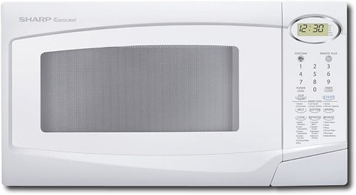 Best Buy: Sharp 1.0 Cu. Ft. Mid-Size Microwave White R308NW