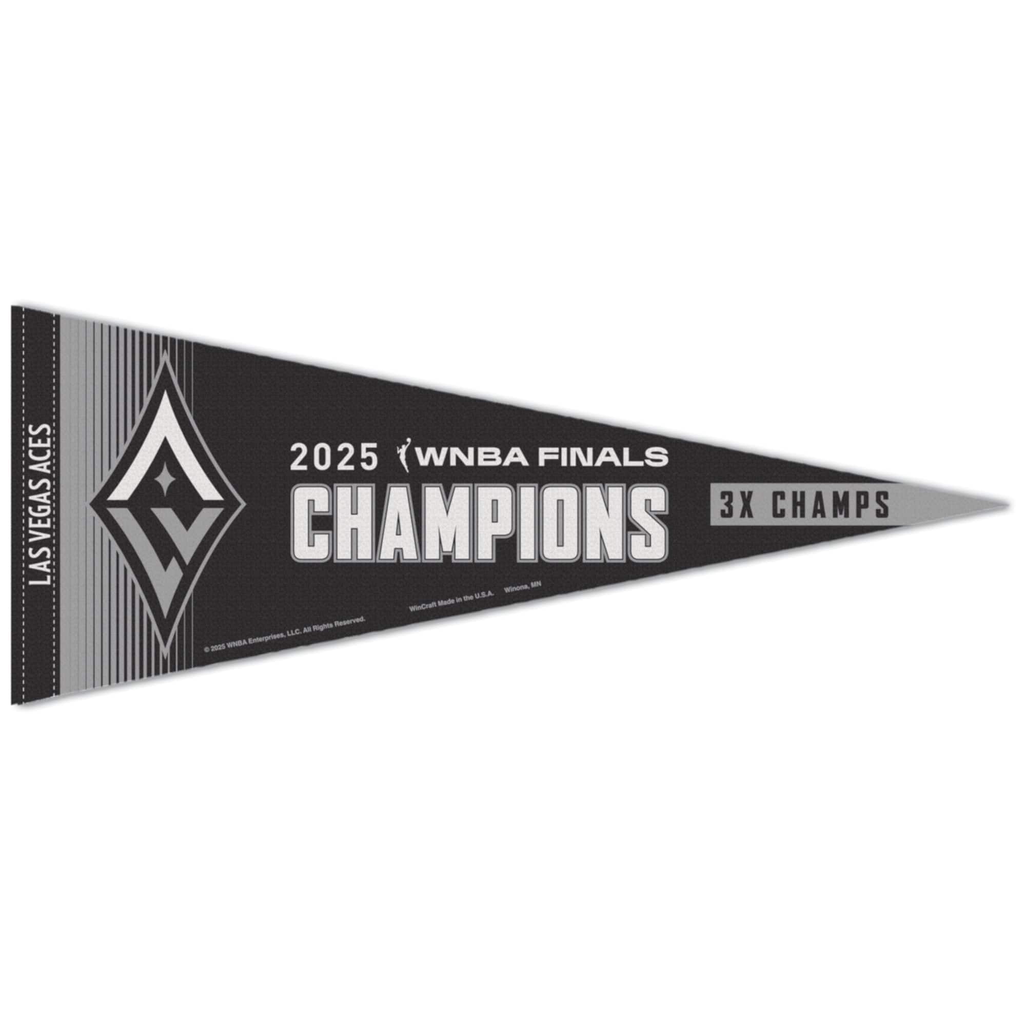 "WinCraft - Las Vegas Aces 2025 WNBA Finals Champions 12"" x 30"" Premium Pennant - Multicolor" price history on PriceWatchPro