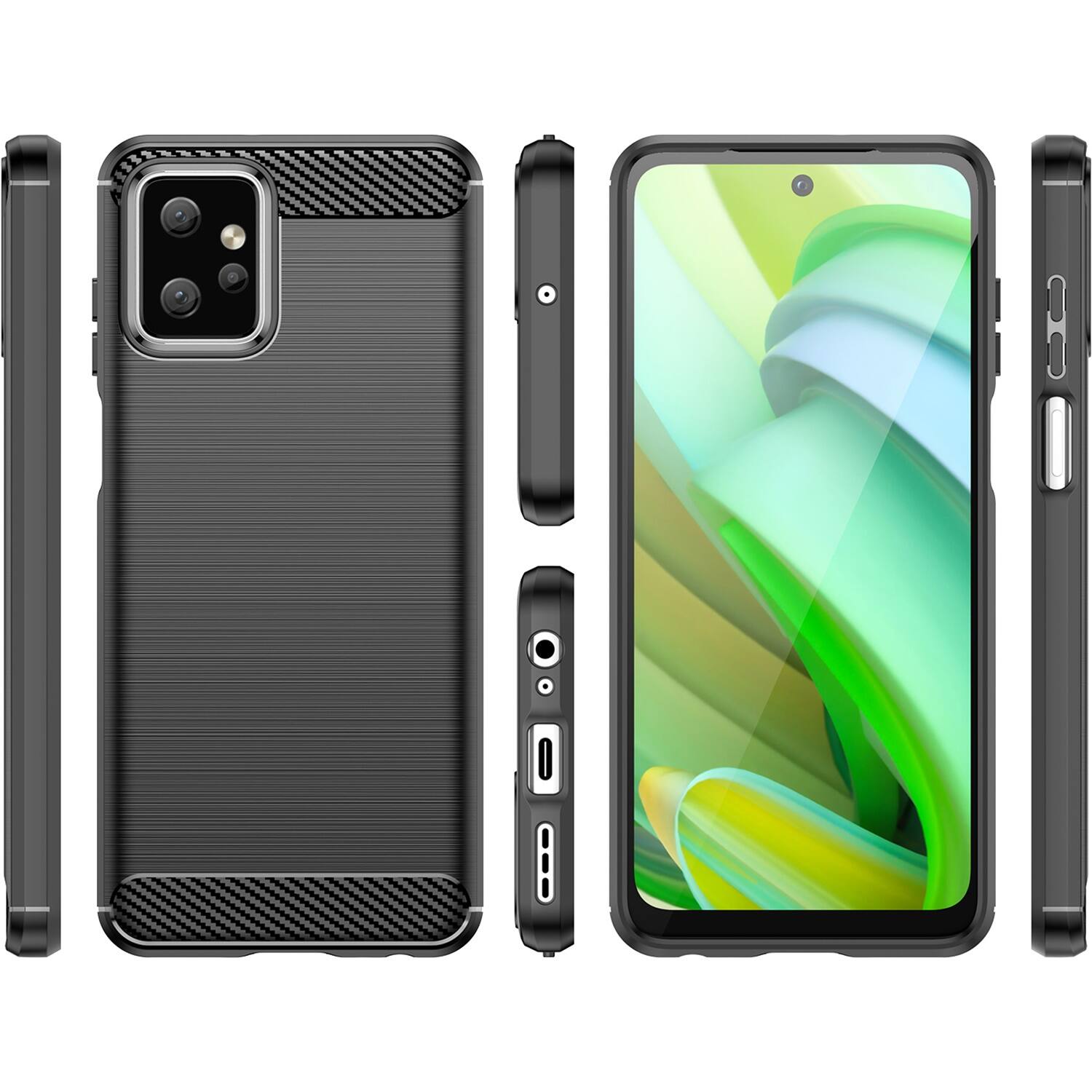 Alt View 14. SaharaCase - Anti-Slip Series Case for Motorola G Power 5G (2023) - Black.