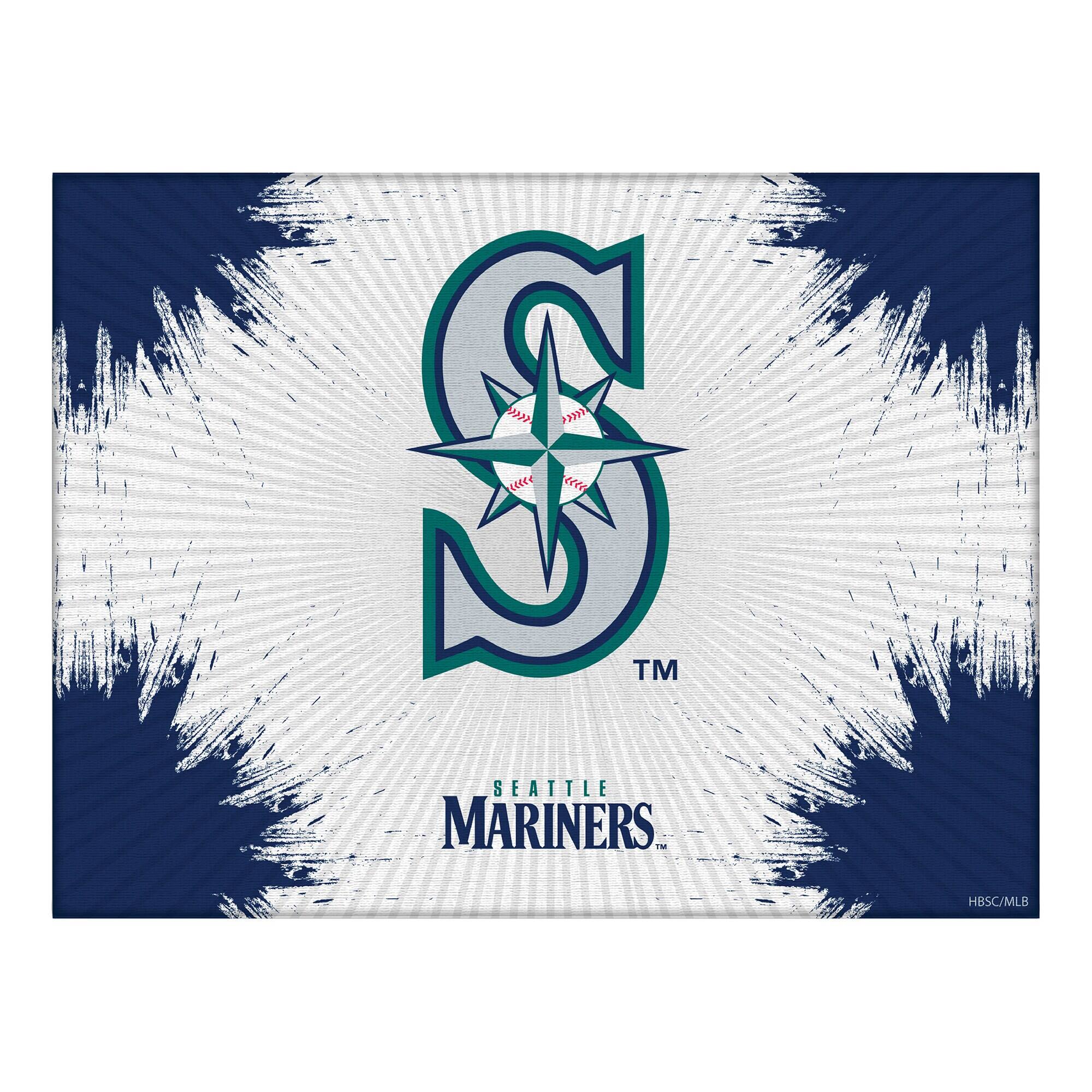 "Holland Bar Stool Co. - Seattle Mariners 24"" x 32"" Splash Canvas Wall Art - Multicolor" price history on PriceWatchPro