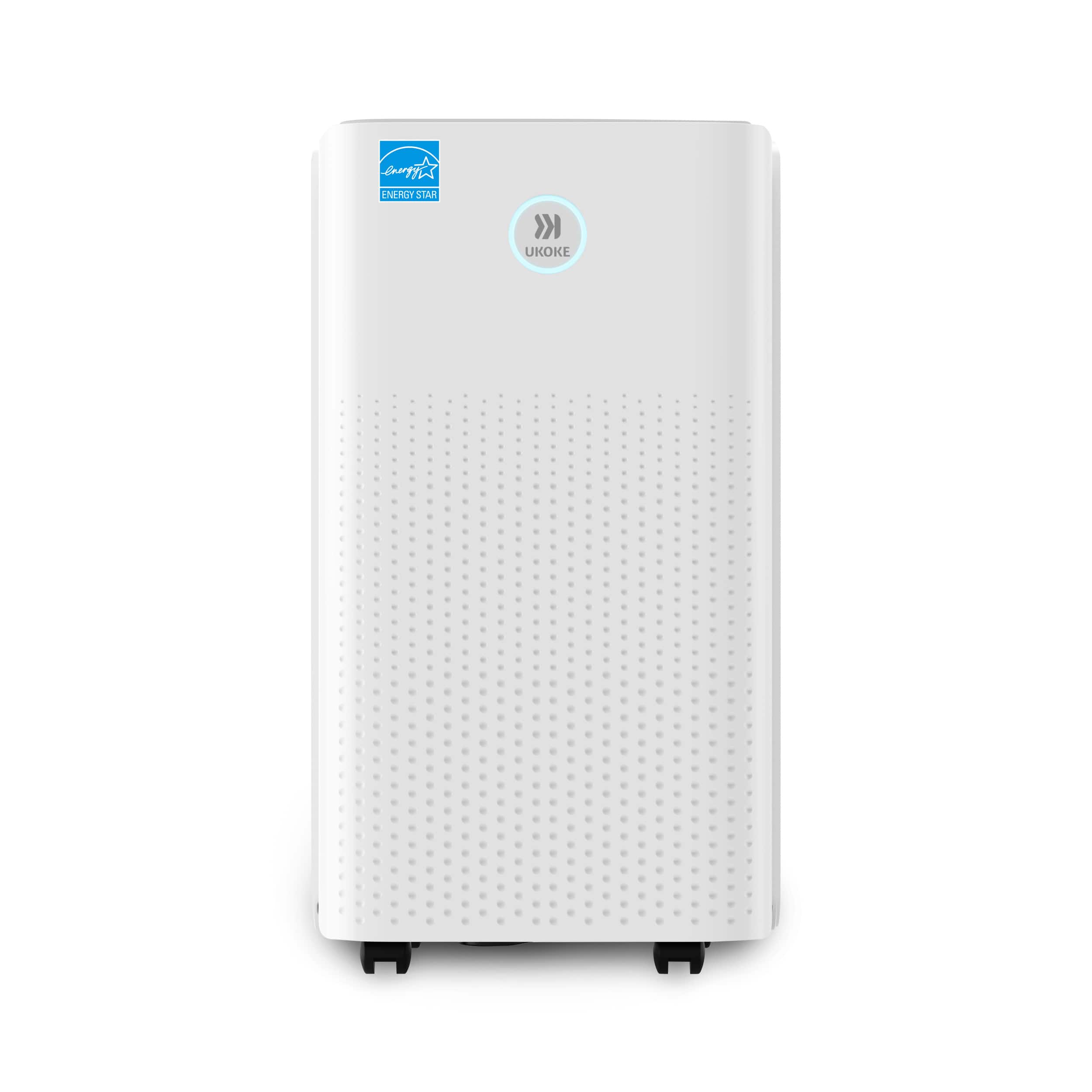 Ukoke - Energy Star 32-Pint Dehumidifier, 1750 Sq. Ft Coverage | Auto Drain, 3 Modes, Quiet for Basement, Bedroom, RV - White