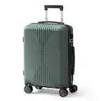 Front. Winado - 20" Hardshell Carry On Luggage with Spinner Wheels Lightweight PP Hardside Small Suitcase with Built-in Lock - Green.