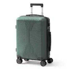 Winado - 20" Hardshell Carry On Luggage with Spinner Wheels Lightweight PP Hardside Small Suitcase with Built-in Lock - Green