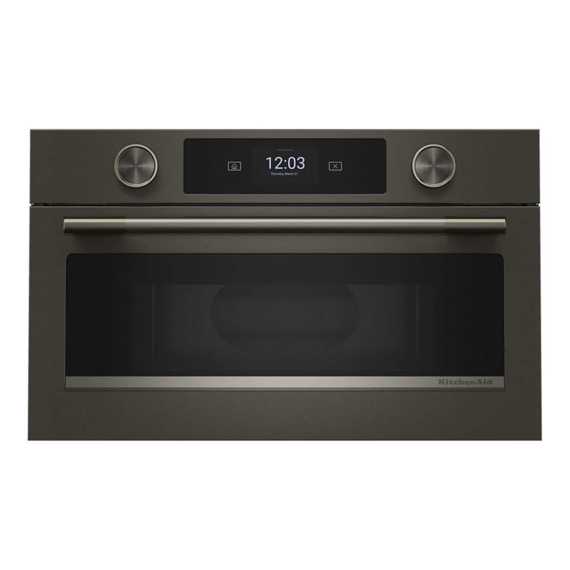 KitchenAid - 1.4 Cu. Ft. Built-In Microwave with Air Fry - Black Ore - Front_Zoom