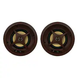 Proficient Audio - 6.5" 150-Watt Signature C695s 2-Way In-Ceiling Speaker Pair, Aramid Fiber Woofer, Pivoting Aluminum Dome Tweeter, 8 Ohms - White