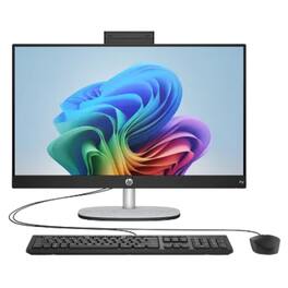 HP - Refurbished Excellent - 24-CR2000T 23.8" FHD IPS Intel Core Ultra 5 225U 32GB DDR5 256GB SSD Intel Graphics Windows 11 Home All-in-One Desktop - Black